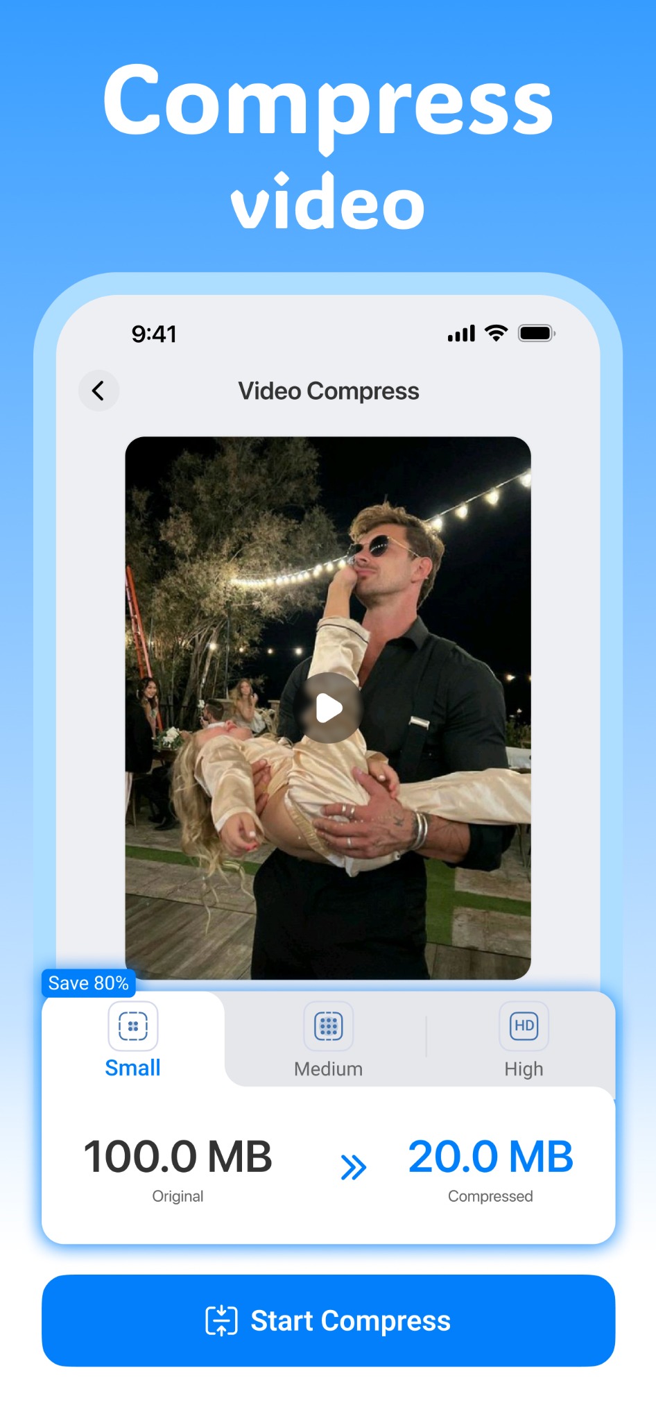 Video compression feature